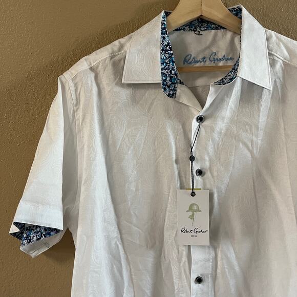NEW Robert Graham Bell Gardens printed classic-fit button down - Picture 2 of 9
